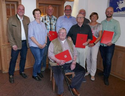 V.l.n.r- P. Moll, Cl. Müller, W. Meier, F. Traub, G. Wiedemann, H. G. Knie, B. Niemczak, B. Kundinger, K. Mitternacht