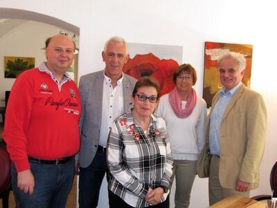V.l.n.r. – Vladimir Arthofer, Artur Schmidt, Mechthilde Schneider, Brigitte Kundinger-Schmidt, Claus Herza